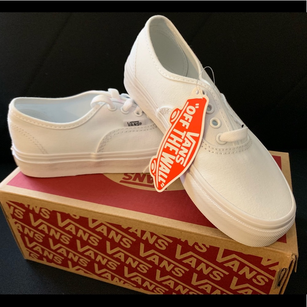 Vans Original White Canvas (Boys/Girls)